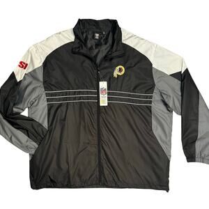 New Sz XXL REEBOK NFL Washington Redskins Windbreaker Jacket coat